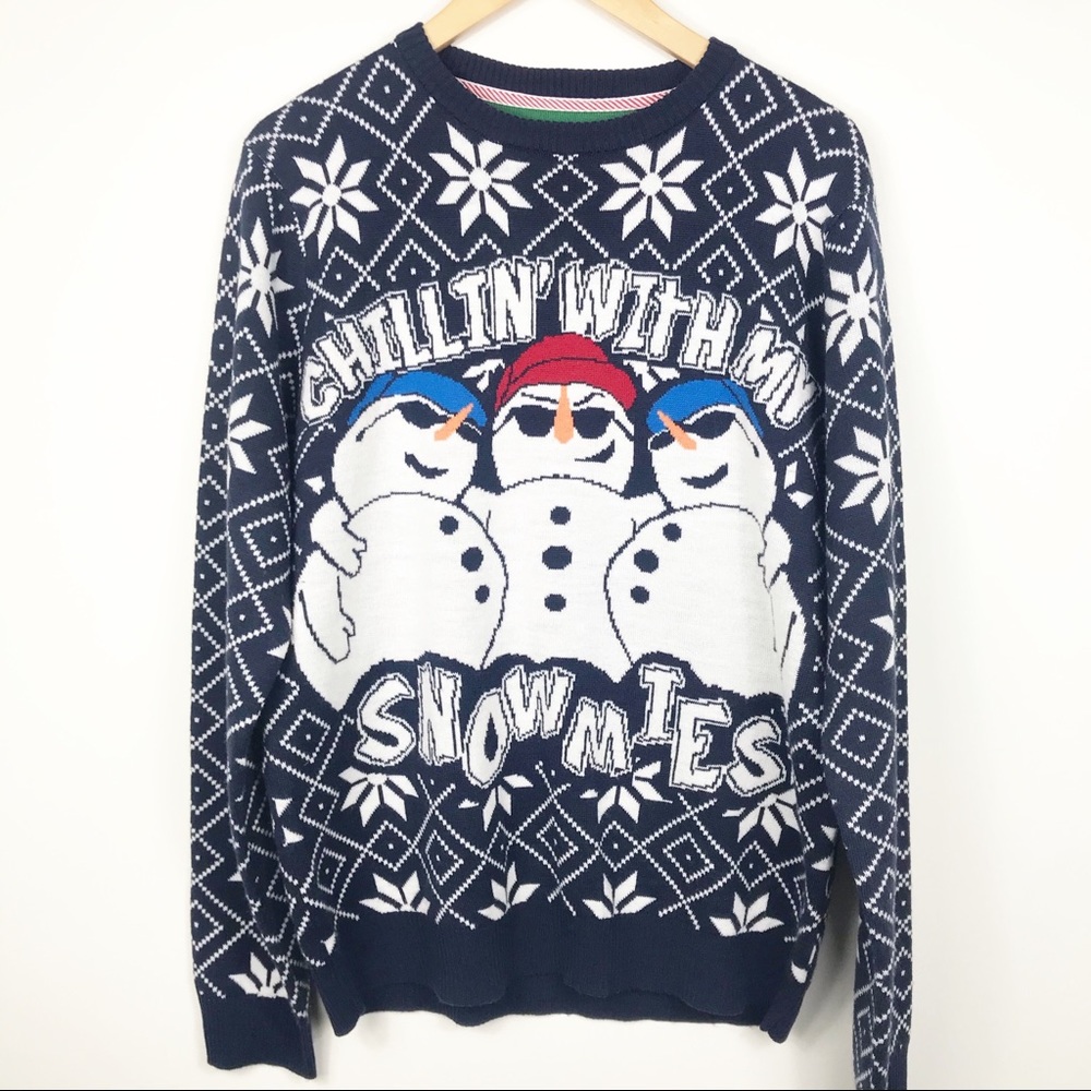 Chillin With My Snowmies Ugly Christmas Sweater